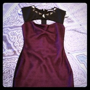 Mustard Seed Small Cocktail Dress purple and black